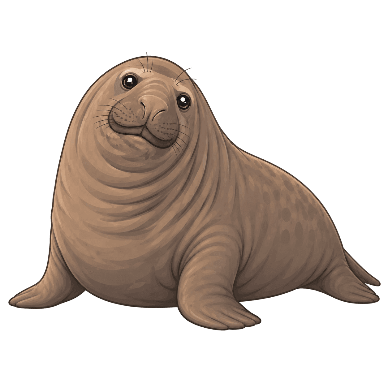 Neil the Seal, a very large and pleased elephant seal